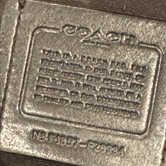 Coach Tote Lexy Signature Black Leather Embossed Bag - Picture 15 of 16